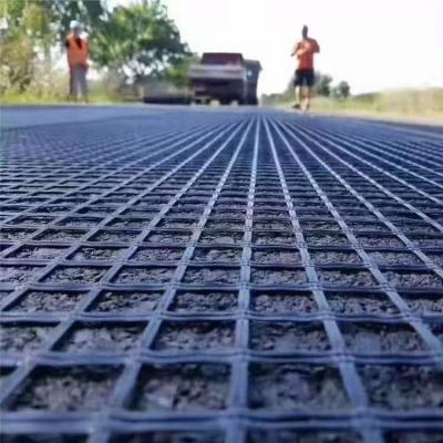 China Productos de movilización de tierra Biasales de fibra de vidrio Geogrid de fibra de vidrio para estacionamiento y ferrocarril en venta