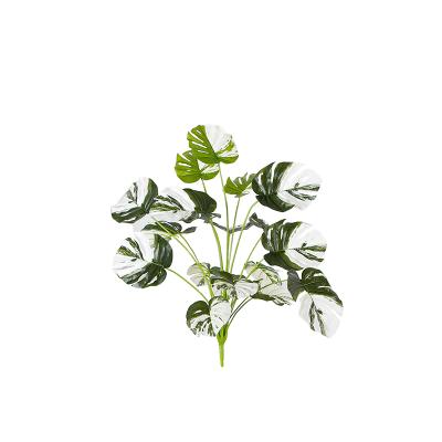 China Home Decor Eco-friendly Artificial Monstera Leaves Bundle Faux Plants Artificial Plant For Home Decor for sale