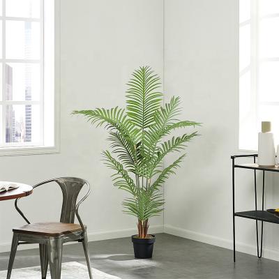 China PVC Indoor Decoration Green Plant Bonsai Artificial Palm Rubber Tree 145cm for sale