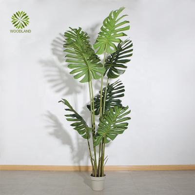 China Cheap Factory Supply 230cm Eco-friendly Decoration Cheap Factory Direct Artificial Monsteras For Home Decor for sale