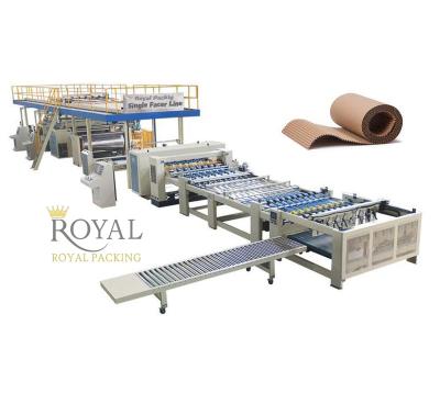 China 1200/1400/1600/1800/2000/2200mm 2 layers corrugated board machine single facer line for carton making machine for sale