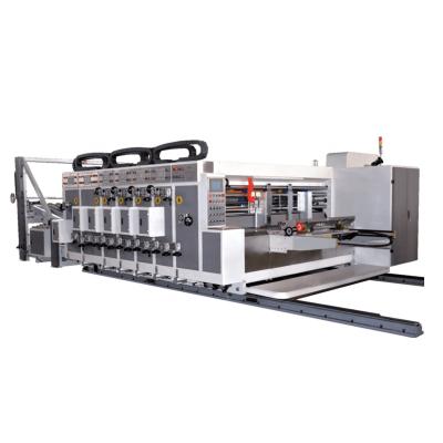 China Garment Shops Good Price For Automatic Flexo Printing Slotting Die Cutting And Stacker Machine For Small Box for sale