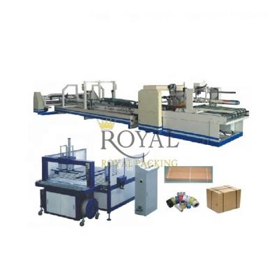 China MJZXJ-1 Gluer paper folder with pp tying machine best selling products for sale