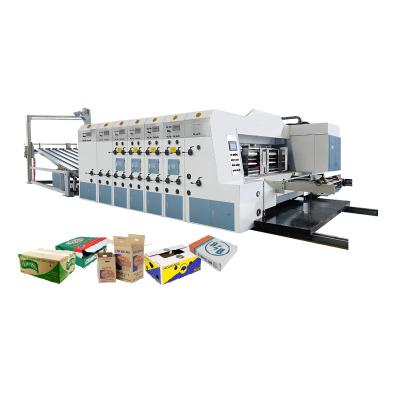 China Garment Shop Full Automatic Flexo Printing Slotting And Die Cutting Machine for sale