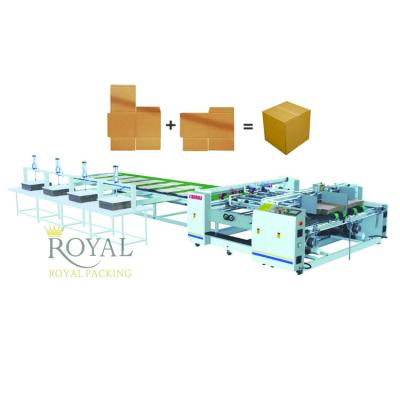 China EA Corrugated and 5ply Semi Automatic Cardboard Folder Gluer Machine Not More Than 6mm Double Side Cardboard for sale