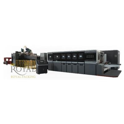 China Corrugated cardboard flexo printing machine flexo folder paper gluer (casemaker) for sale