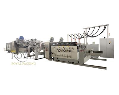 China Automatic FFG 2 3 4 5 color flexo paper caton printing folder gluer printer slotter die cutter machine for sale