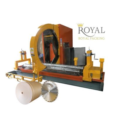 China Garment Shops China Factory Roll Paper Slitting Machine With Band Saw Blade Paper Slitting Machine for sale