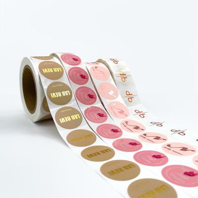 China Waterproof Product Sticker Printing Custom Waterproof Vinyl Logo Label Rolls Adhesive Brand for sale