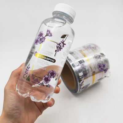 China Waterproof Custom Clear Transparent Vinyl Private Label Cosmetics Shampoo Bottle Labels Printing for sale