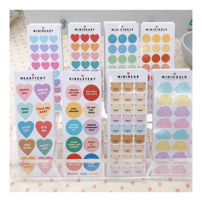 China Decorative Sticker Customized Full Color Cute Planner Notebook Paper Decorative Kiss Cut Sticker Sheet For Planner Stationery for sale