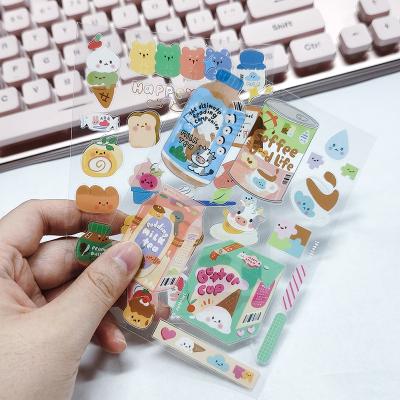 China Water& oil proof no moq self adhesive paper labels printing custom kiss cut sticker sheet for decorative planner for sale