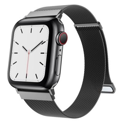 China Hot Selling Black Stainless Steel Product Business Men's Stainless Steel Band Watch Strap For Business Men's Smart Watch for sale