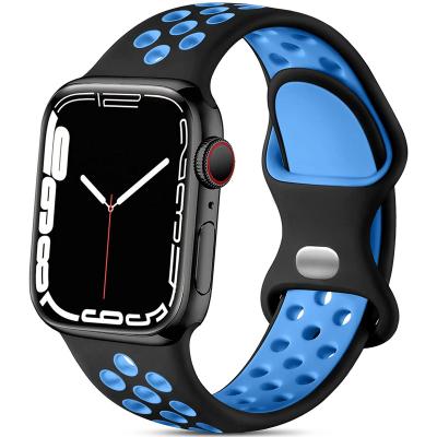 China Luxury Popular High Quality Soft Silicone Sport Strap Smart Watch Bands Size Fashion Apple Silicone Watch Bands\Dress S/m/l For Apple Iwatch Series for sale