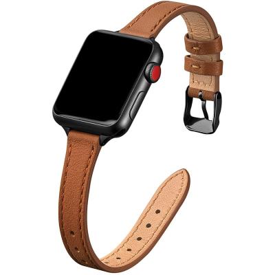 China Fashion \ Dress Luxury Popular High Quality Leather Watch Strap For Iwatch Band 4 3 2 1 Luxury For Apple Watch Band 38mm 40mm 42mm 44mm for sale