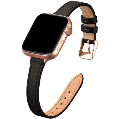 China Fashion\Slim&Slim Apple Watch Band Dress Band Apple Replacement Luxury Popular Leather Strap Compatible For Iwatch SE and Series for sale