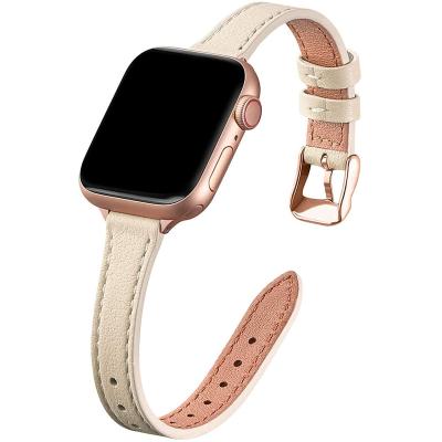 China Fashion\Popular Luxury Luxury Dress Design For Apple Watch Bands Leather Material Watch Strap For Watch Series 6 5 4 3 2 1 44mm 42mm 40mm 38mm Band for sale