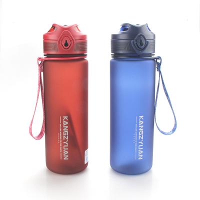 China Viable Wholesale Custom Motivational Logo Sports Plastic Tritan Water Bottle With Tritan Lid for sale