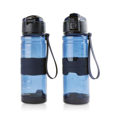 China Sustainable High Quality Sports Bottle Transformer Bottle 500ml Tritan Eco-friendly Bottle With Silicone Sleeve for sale