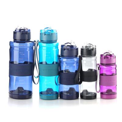 China Sustainable Fashion And Hot Selling Sleeve Sports Bottle Transformer Bottle 700ml Tritan Bottle With Flip Top Lid for sale