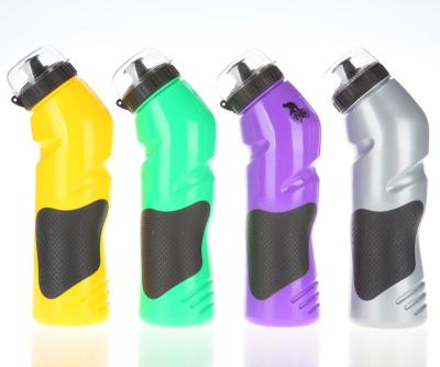 China Hot Sale 750ml Viable Classic Soft Squeeze PE Sport Bottle With Handle Pull Top Rubber Lid for sale