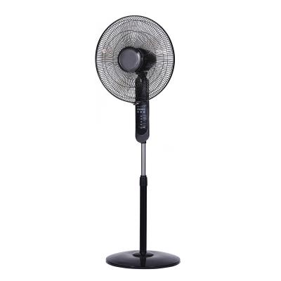 China Hot Selling OEM 5 Blades Wide Angle Horizontal Swing 16 Inch Black Electric Rack Fans For Household for sale