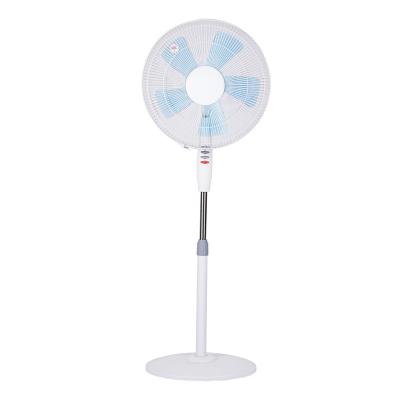 China Wide Angle Horizontal Swing 3 Speed ​​Adjustable Floor Fan 5 Blades 16 Inch Electric Stand Fan For Room Office for sale