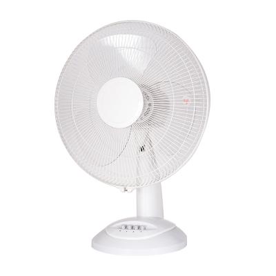 China Tamper When Over Heated Summer Wholesale Three Speed ​​Portable Plastic Table Fan With Swing Switch for sale