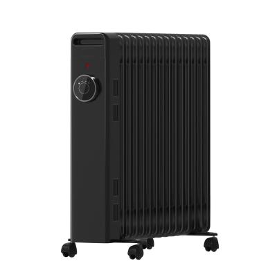 China Hotel Factory Customized 7-15 Fins Heating Faster Oil Filled Radiator Heater With Wheel for sale