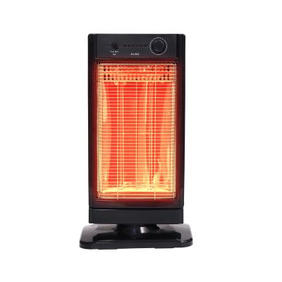 China Heat 2 Setting Portable Black 2 Heating Settings Home Electric Carbon Heater 600W/1200W for sale