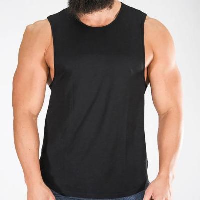 China Wholesale Custom QUICK DRY Logo Polyester Sports Muscle Bodybuilding Running Fitness Men's Single Gym Tops Tank Top for sale