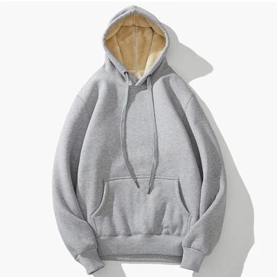 China Wholesale High Quality Heavy Cotton Unisex Hoodies Anti-Shrink Thickened Oversized Fleece Hoodies Solid Color Plus Size Men's Hoodies for sale