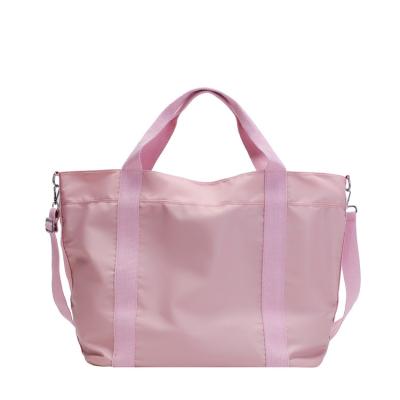 China Fashion Bulk Custom Made Fashion Women Bags Designer Inspired Nylon Pink Tote Ladies Handbag Wholesale for sale