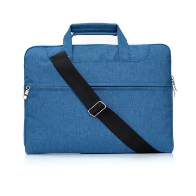 China High Quality Eco Friendly 15.6 Inch Laptop Bag Blue Canvas Computers For Men Office for sale