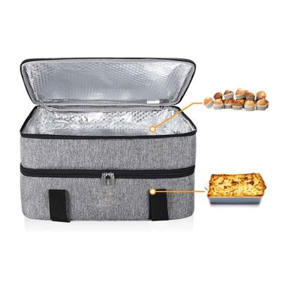 China Custom Large Cooler Square Packing Pizza Bags Waterproof Wholesale Insulated Thermal Insulated Lunch Food Bag for sale