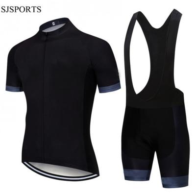 China Breathable Custom Tank Top Cycling Team Cycling Shirt And Bibshort Set Short Sleeve Black Cycling Tank Top Men for sale