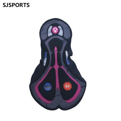 China Breathable Cycling Gel Pad Bib Chamois Pads Custom 3D Cycling Pads For Women Cycling Shorts for sale