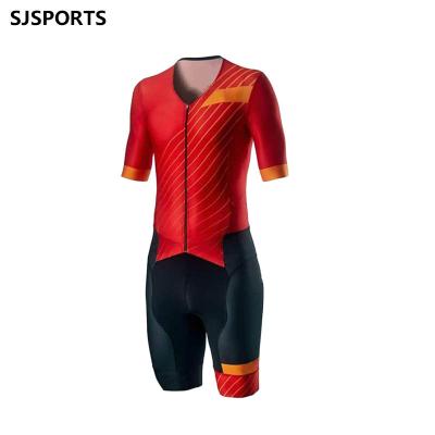 China Quick-Dry Cycling Pro Team Cycling Suit Summer Skinsuit Men Triathlon Suit Breathable Cycling Trisuit Hombre de ciclismo for sale