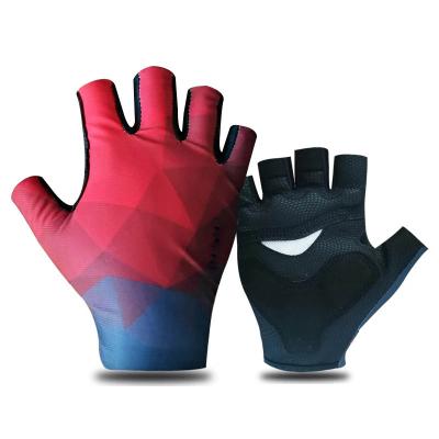 China Unisex Custom Bicycle Gloves Gel Anti Slip Padded Half Finger Cycling MTB Gloves Men Women Summer Sports Shockproof Bike Gloves for sale