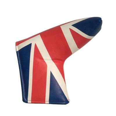 China Waterproof and dustproof BRITISH flag style golf club headcover UK flag golf club cover golf putter cover for sale