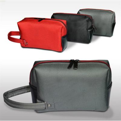 China Custom Black Red Gray Golf Pouch Bag Golf Ball Handbag Strong Nylon Pouch Protector Bag for sale