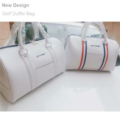 China For Outsports Apparel Bags Golf & Golf White Boston Bag Travel Sports Leather Bag For Clothing Shoes Custom Golf Bag for sale