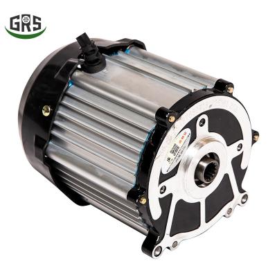 China 48/60V 3000-3200 rpm waterproof brushless DC motor with internal spline for electric tricycle for sale