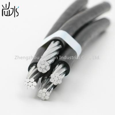 China Overhead Al/XLPE 0.6/1kV overhead 16 25 35 50 70 95 mm2 ABC cable aluminum 4 core conductor for sale