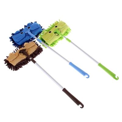 China Sustainable Chenille Microfiber Mini Cartoon Floor Cleaning Mop With Telescopic Handle for sale