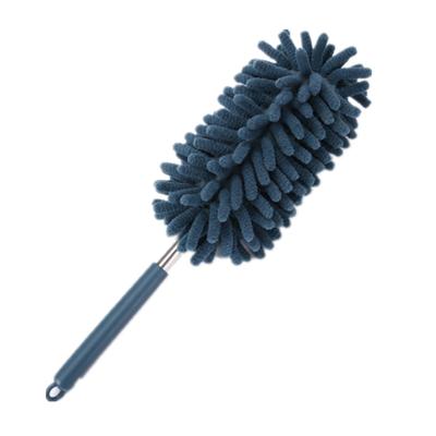 China Multifunctional Extendable Microfiber Sustainable Feather Cloth Telescopic Cleaning Brush for sale