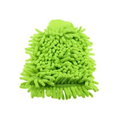 China Hot Selling Eco-friendly Different Styles Microfiber Portable Chenille Car Cleaning Gloves for sale