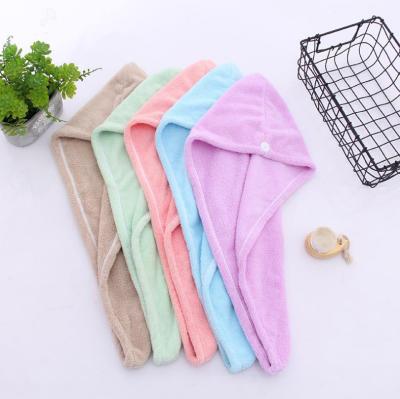 China QUICK DRY Microfiber Hair Towel Turban For Hair Soft Wrap Dryer Women Head Salon Towel for sale