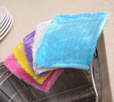 China Sustainable Eco Friendly Reusable Multicolored Wood Fiber Cleaning Cloths for sale