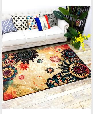 China 2020 European style modern printed ethnic carpet dustproof waterproof for sale